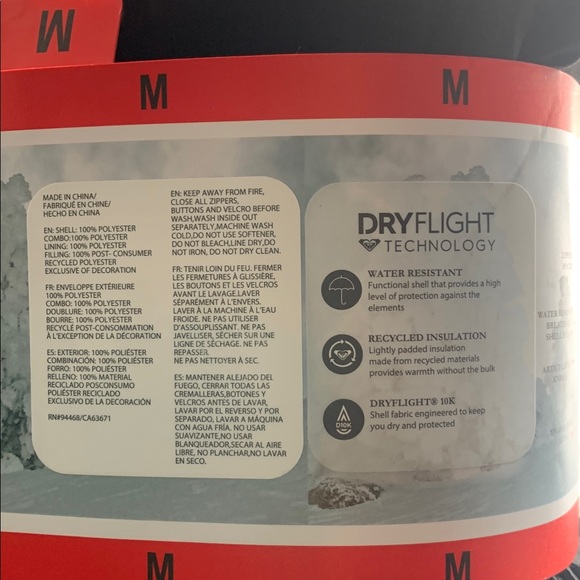 NWT Roxy Black Snow Pants (medium) - Picture 4 of 8